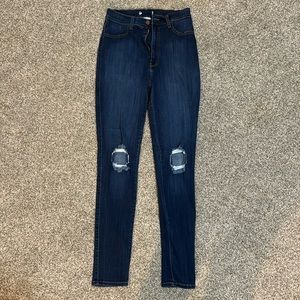 Destroyed High Rise Jeggings